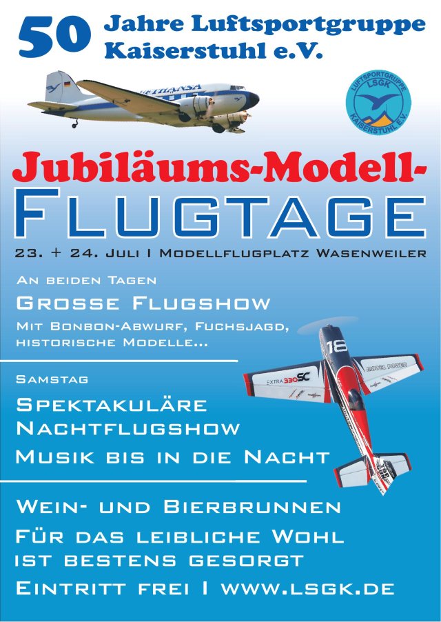 Modellflugtag 50 Jahre LSGK